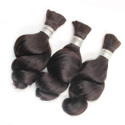 China Brazilian Remy Human Hair Bulk Bundles LOOSE WAVE Loose Wave Hair Volume For Braiding No Weft Crochet Braids Loose Wave Hair 8