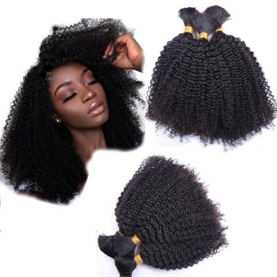 China Curly Wave\Body\Curly Hair Braiding Hair 1/3Bundles Afro Brazilian Straight Curly Bulk No Weft Curl Remy Human Hair Extensions Afro Bulk For Braiding for sale