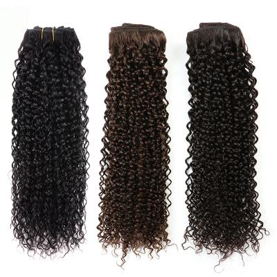 China 100g-200g 7PCS Silky Straight Wave Curly Curly Clip In Extensions Brazilian Hair Machine Made Clip In Remy Human Hair ISS Color #1b Hair Clip for sale