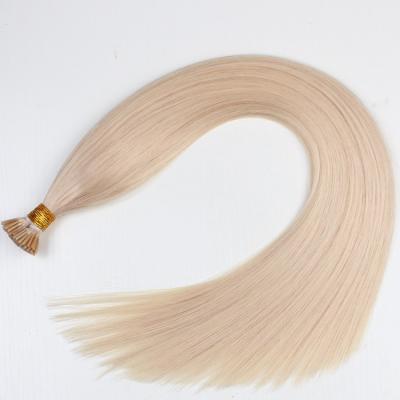 China Natural I Tip Natural Hair Extensions Stick Keratin Hair Capsule NonRemy 1g/strand 12-24inch Bond Blonde Color for sale