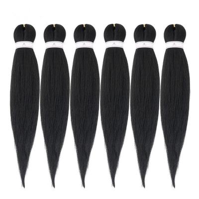 China Yaki Pre Stretched Braid Hair EZ Easy Elephant Braids Hair YAKI Style 20 Crochet 26Inches Synthetic Braiding Hair Extensions for sale