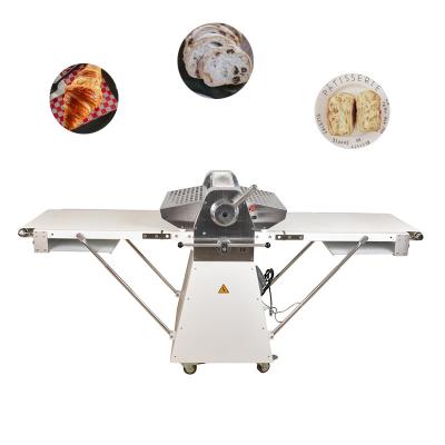 China Driven By CE Cheap Automatic Rolling Pastry Dough Sheeter Reversible Bread Croissant Dough Sheeter Bread Laminadora Price Chain Wheel for sale