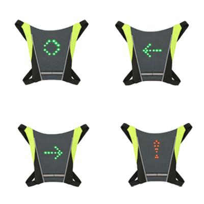 China Water Proof Radio Reflective Warning Vests Bicycle Smart Indicators Invest Vest Jacket Chaleco Bicicleta LED Flashing Safety Vest for sale