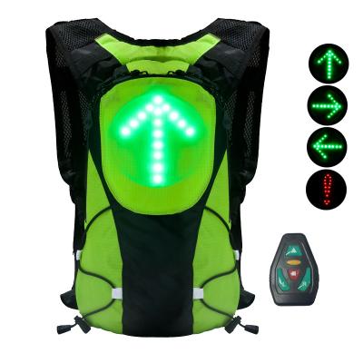 China Lux wireless safe reflective night scam mochila mochila backpack sport guide light riding recycling warning bag for sale