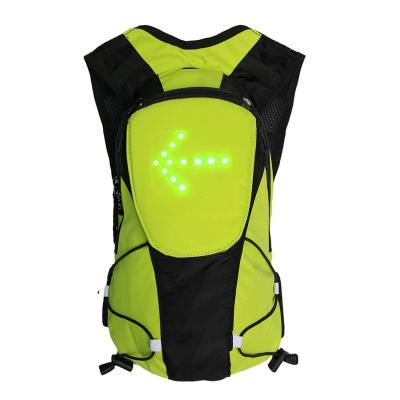 China LED Flashing Light Backpack Safety Backpack 5L Reflective Recycling Outdoor Sports Bag Lamp Security Flashing Warning Package for sale