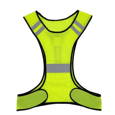 China Wholesale SNAP LED Outdoor Sport Led Pavement Tape Vest Safety Force Tops Scooter Bike Vest Reflective Jacket Safety Reflective Clothing for sale