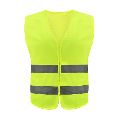 China High Safety Custom Made Fluorescent Yellow Reflective Personal Construction Tape Vest Vest Wholesale Wholesale Visibility Apparel for sale