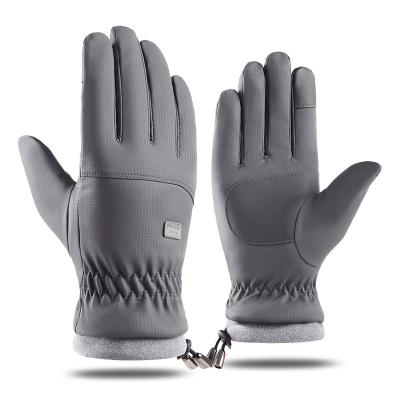 China Winter Motorcycle Gloves Anti Touch Screen Motorcycle Gloves Anti Slip Outdoor Sports Warm Outdoor Sports Gloves Mow Driving Mittens For Men for sale