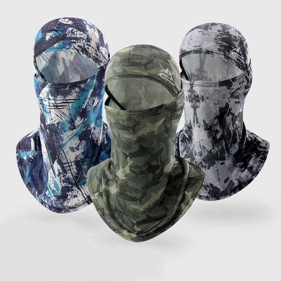 China Ice Silk Face Mask Mosquito Repellent Anti-UV Full Fishing Shade Sun Face Guard Motorcycling Summer Breathable 1 Hole Bandana Face Mask for sale