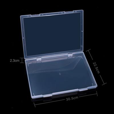 China A4 Viable Portable Folder Box Office Supplies Plastic Box Office Supplies Holder Document Paper Protector Transparent Office Paper Organizers Case PP for sale