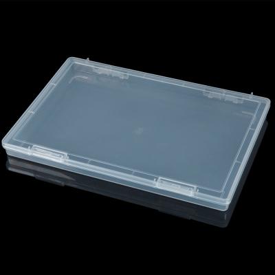 China Viable Clear Plastic Portable A5 Project Case Album Paper Storage Box Document Container Holder For Magazines/Stamps/Photos/Cards for sale