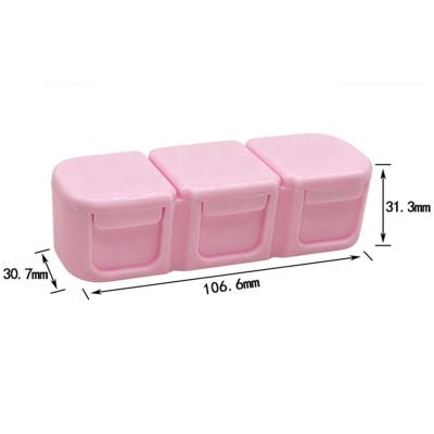 China 2022 New PP Material 3 Compartment Pill Storage Box Medicine Friendly Organizer Case for sale