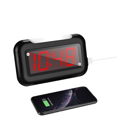 China 2021 New Creative USB Charger Baby Portable Cute Digital Table Alarm Clock For Bedroom for sale