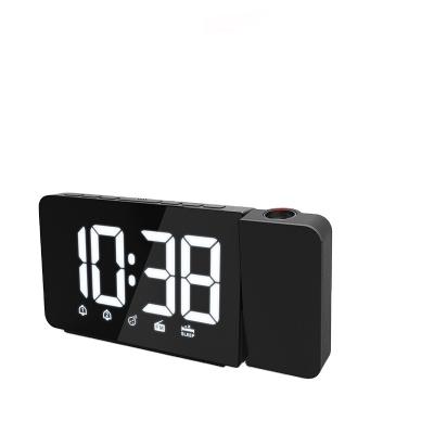 China Antique Style Factory Wholesale Dimmable LCD Display Nap Function FM Radion Digital Projector Alarm Clock for sale