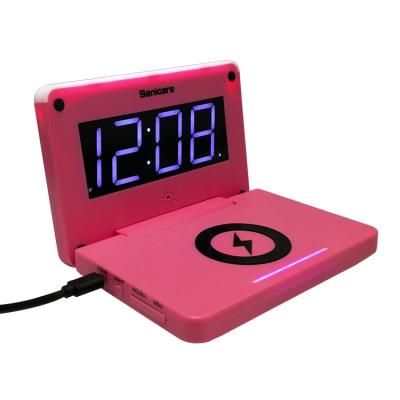 China 2021 New Arrival Style USB Digital Antique Dual Alarm Charging Charging Clock With Night Light for sale