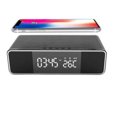 China New FM Radio Factory Wholesale 3in1 Digital Charger Wireless Alarm Clock With Blue Tooth Speaker for sale