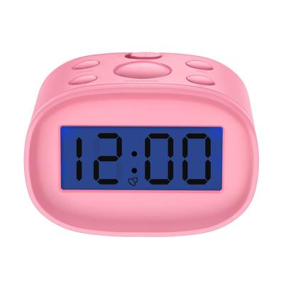 China 2021 Factory Wholesale New Arrival Kids Bedroom Gifts Creative Mini Lcd Display Digital Alarm Clock for sale