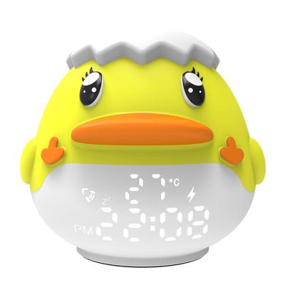 China Antique Style Whloesale Factory Led Digital Cute Cartoon Children Sleep Temperature Animal Sound Alarm Clock USB Rechargeable for sale