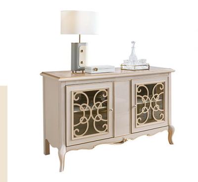 China European Style High Glossy Dining Room Side Cabinet European Sideboard for sale