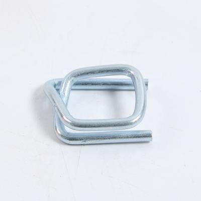 China Tie 13mm galvanized steel buckle / wire buckle for rope strap / wire buckle for packing strap for sale