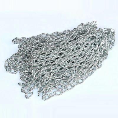 China DIN5685A Protection Welded Galvanized Short Link Chain / Link Chain for sale