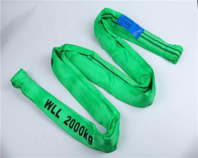 China Lifting Goods TUV Certificated 100% Polyester EN1492-2 Single Ply Endless Round Lifting Sling for sale