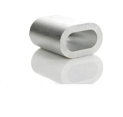 China Wire Rope Fittings DIN3093 Oval Aluminum Ferrule / Wire Rope Sleeve / Figure 8 Aluminum Ferrule Aluminum Type for sale