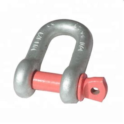 China Heavy Industry Drop Forged Galvanized G210 Dee Shackle With Screw Pin / Screw Pin Shackle for sale