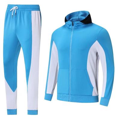 China Breathable Sportswear Tracksuit Manufacturer Jogging Sweatsuit Sky Blue Tracksuit for sale