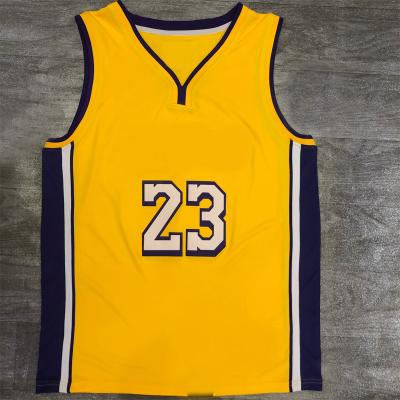 China 2020 Latest Best Design Quick Dry Mens Sublimation Team Name Basketball Breathable Tank Top for sale