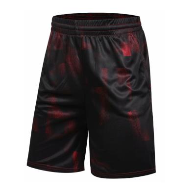 China Fashion Antibacterial Embroidery Sublimation Design Single Basketball Shorts for sale