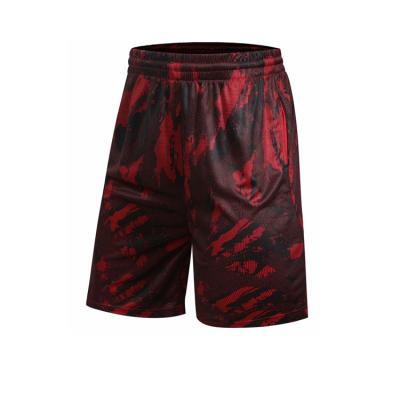 China New 2019 Latest Antibacterial International Basketball Shorts Design Color Red for sale