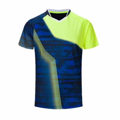 China Custom New Arrival Design Polyester Badminton Quick Dry Tank Top Unisex Badminton T-shirt for sale