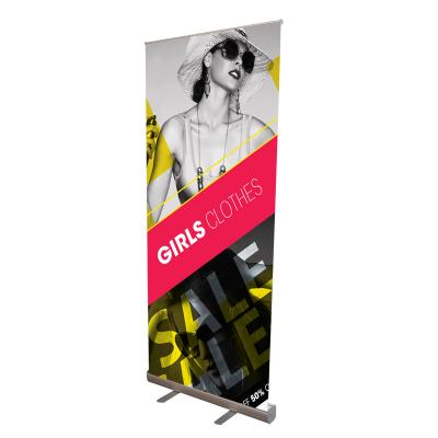 China High Quality Verticalfloor-standing Rolled Up Event Exhibition Wedding Banner 85X200 Basic Roll Wide Up Stand for sale