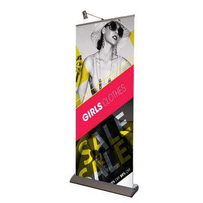 China Large Base High Quality Aluminum Roll Up Banner Display Banner Stand Roll for sale