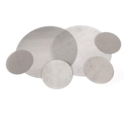 China Plain Weave Stainless Steel Filter Disc, Round Screen, Mesh Metal Filter for sale