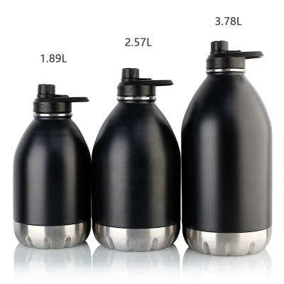 China 1 Gallon Double Wall Stainless Steel Water Bottle Sustainable Gallon for sale