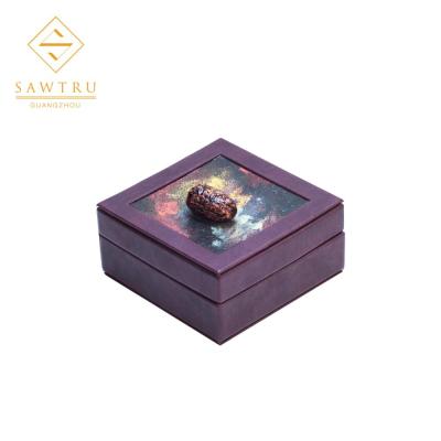 China 2021 Handmade PU Paper Box For Chocolate / Food / Dates Packaging for sale