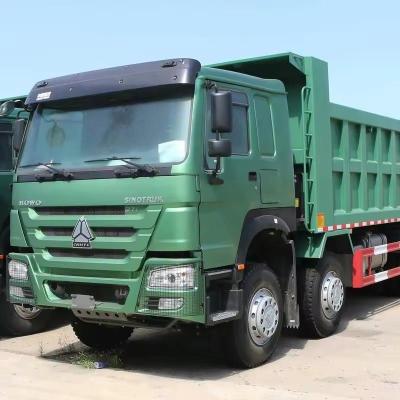 China 10.2tons Used HOWO 371HP Dump Truck Right Hand Drive 8X2 Tipper Truck for Mining 30 Tons for sale