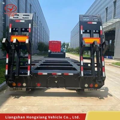 China Steel Lowbed Semi Trailer Suitable for Various Customer Requirements for sale