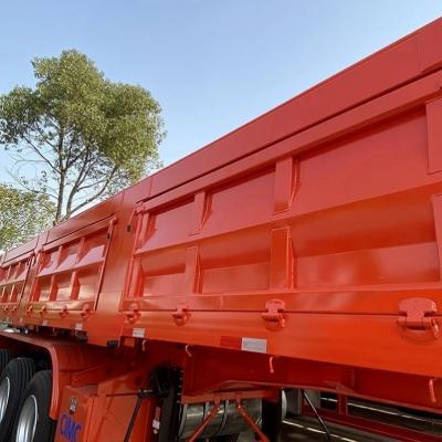 China Sistema de frenado antibloqueo ABS Remolque trasero con tirador de descarga Tractor Remolque trasero con descarga en venta