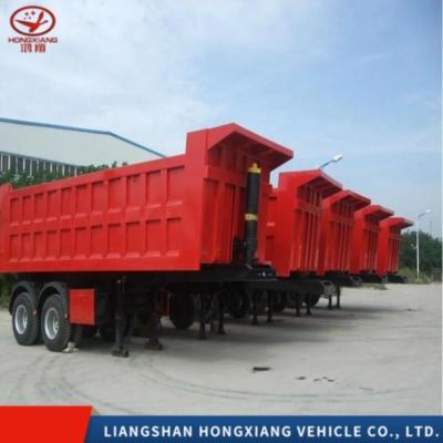 China 3 Axle Rear End Tipper Truck Dumper Semi Trailer Dump Trailer Tractor Truck Tipper Semi-Trailer for sale