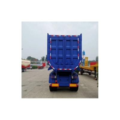 China Steel Dumper Rear Tipper Dump Container Semi Trailer Tipping Trailer with 2/3/4/6 Anxles for sale