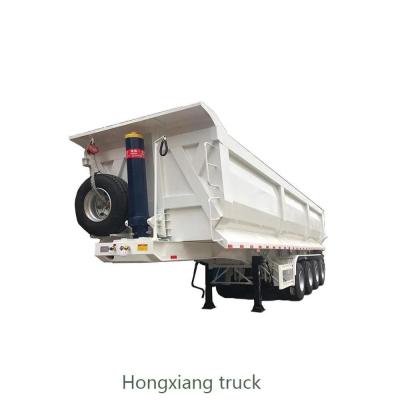 China 3 Achsen 50 Tonnen Kipp Dump Truck Semi-Anhänger Hinterdump Semi-Anhänger für Lkw-Anhänger zu verkaufen