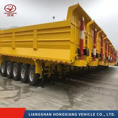 China Truck Trailer Duty Dump Trailers U-Shaped End Rear Tipper Dumper with Customization for sale