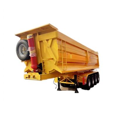 China 3 4 5 6 Axle Self-dumping Flatbed Dump Trailer Truck Semi Trailer with Flatbed Design for sale