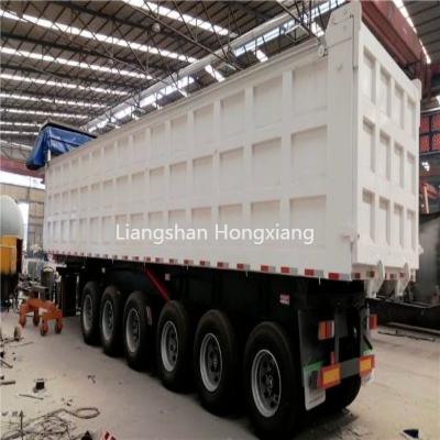 China Cross Arm Type 40 Feet 2 3 Axles Flatbed Semi Truck Trailers Flatbed Trailers for Shipping for sale