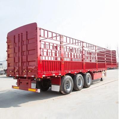 China ABS Anti-lock Braking System Chinese Sells Fence Semi-Trailer Cargo Transport Trailer for sale