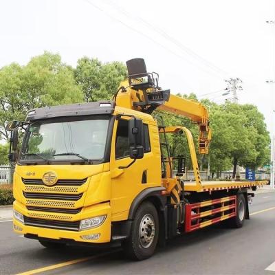 China Light Duty Wrecker Tow Truck Customer prime 4X2 Flat Bed Recovery Truck for sale