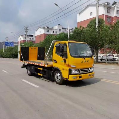 China 4X2 Flat Bed Recovery Truck for Vehicle Transport Customizable Chinese Wrecker Trailer for sale